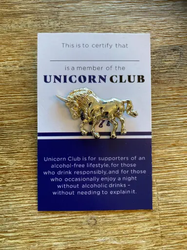 Pin Unicorn "Shiny-golden"