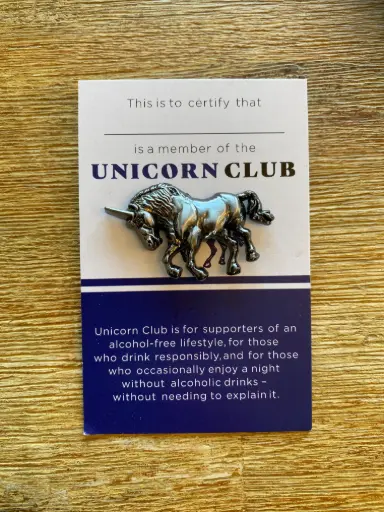 Pin Unicorn "Silver vintage" 